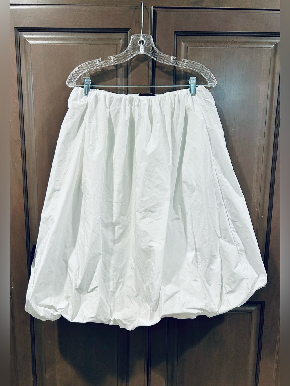 Pluslavie (PLU) Bubble Skirt in White, Size XS